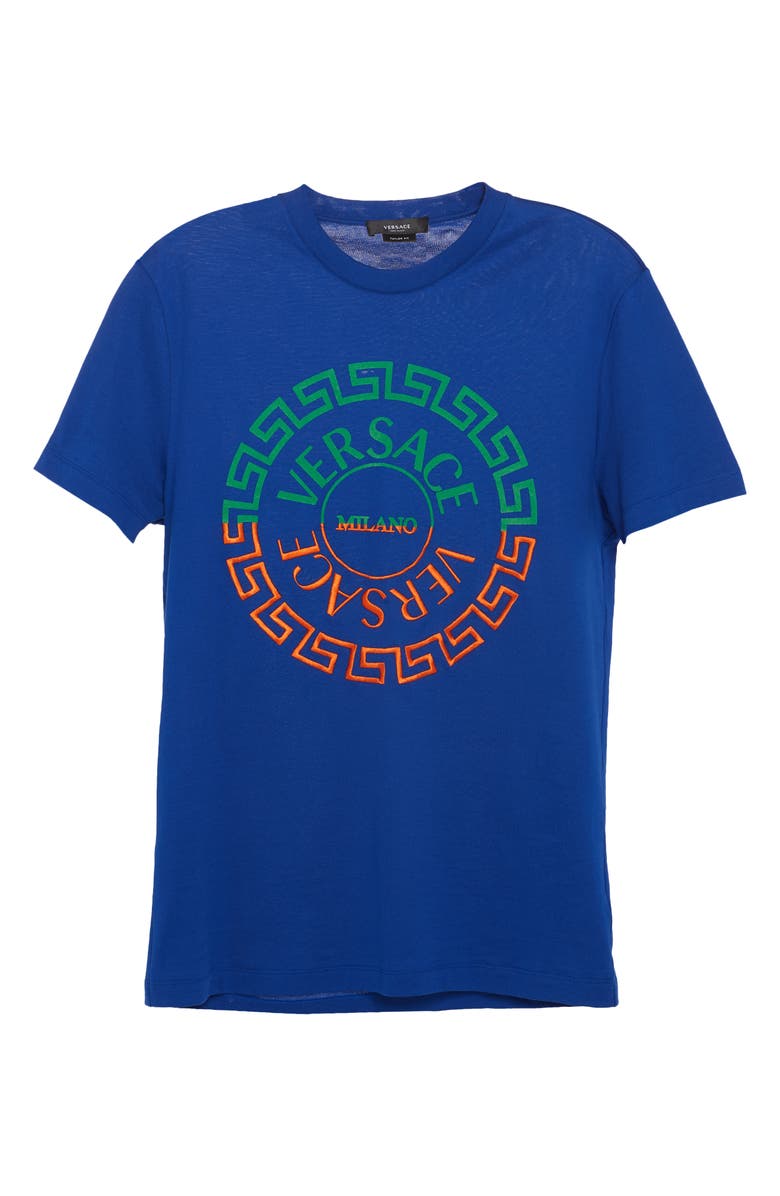 Versace Bicolor Logo Graphic Tee, Alternate, color,