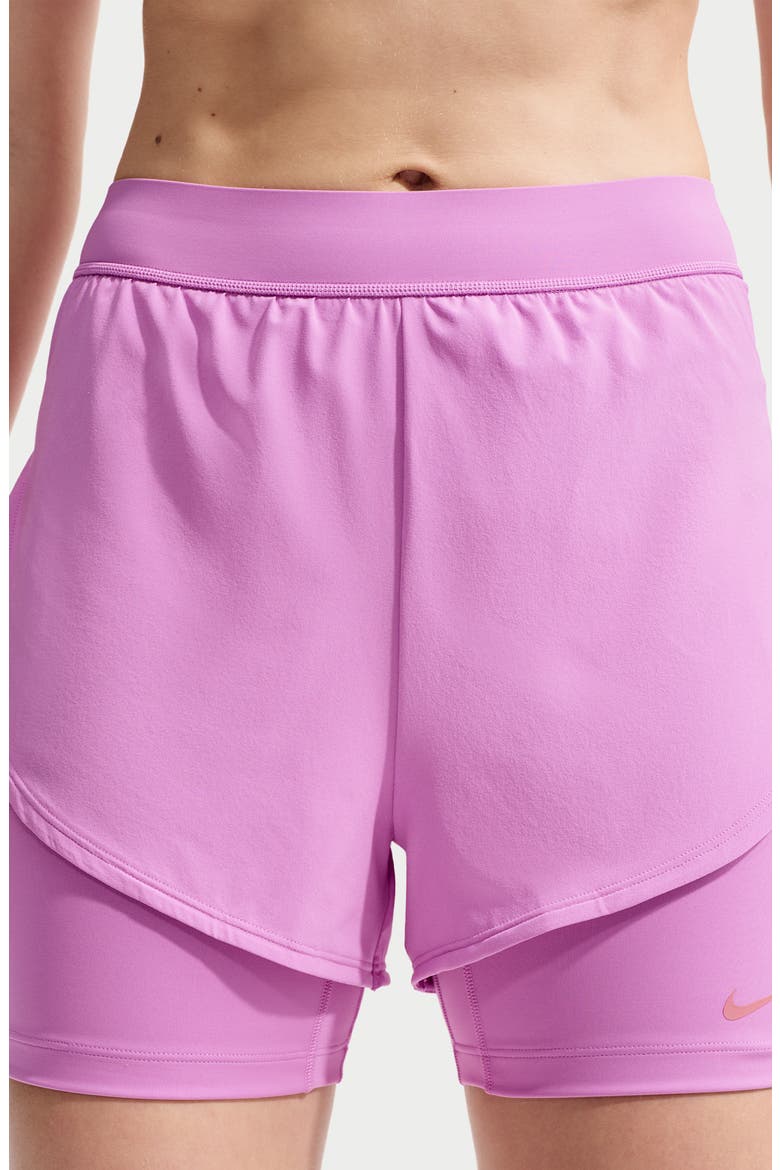 Universa 2-in-1 Five-Inch Shorts, Alternate, color, MAGENTA/ ORCHID/ DESERT BERRY