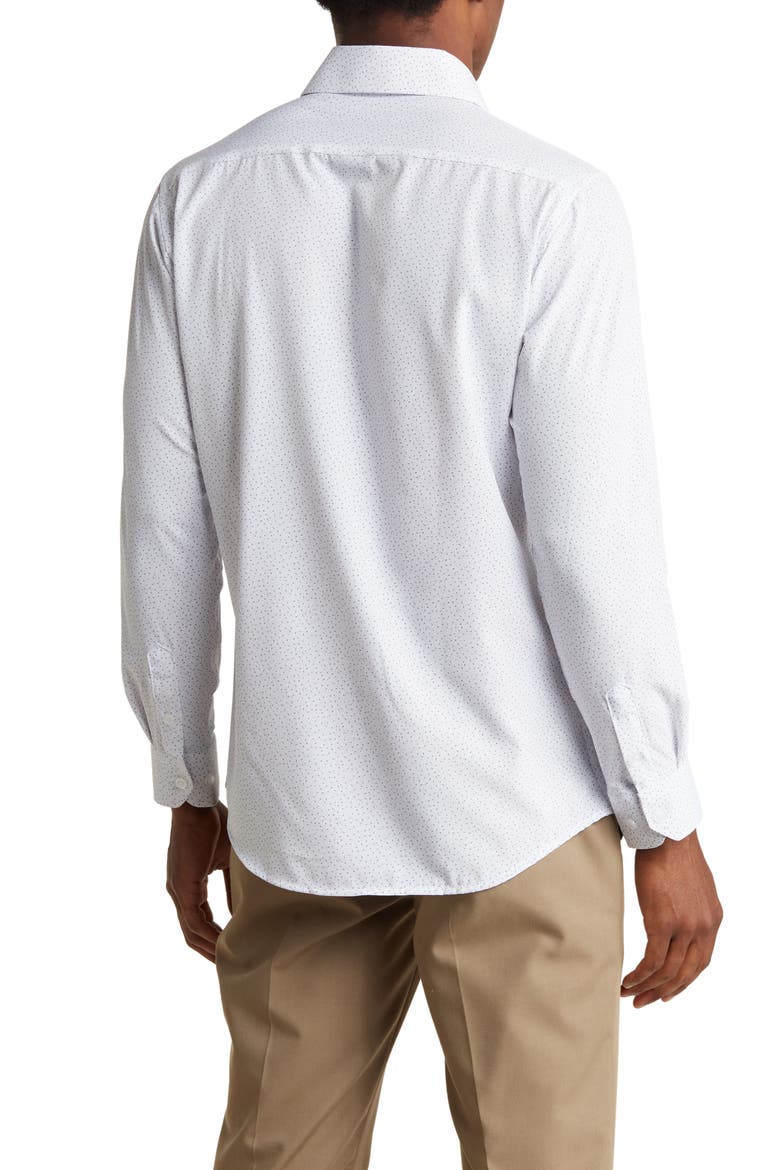 Performance Slim Fit Dress Shirt, Alternate, color, WHITE