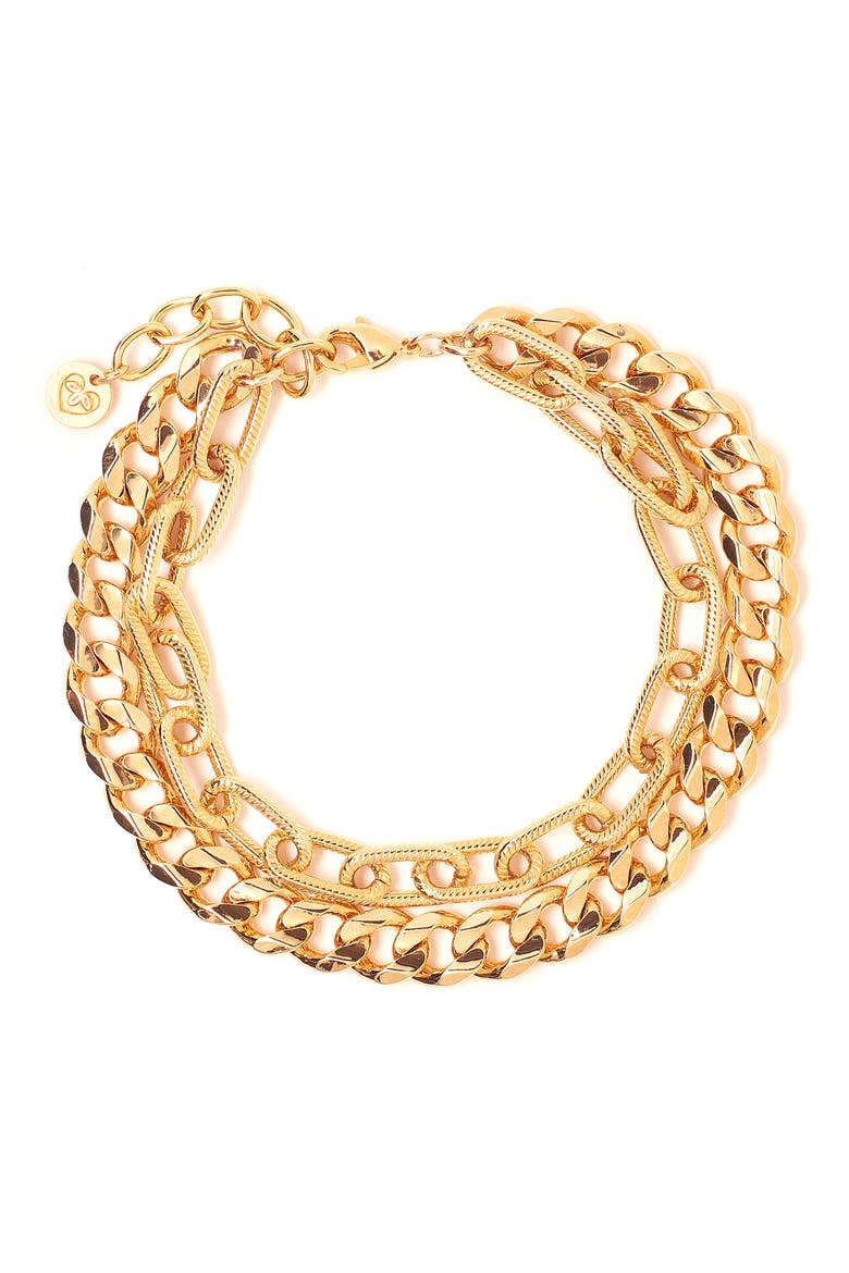 Quinn Layered Bracelet, Main, color, GOLD