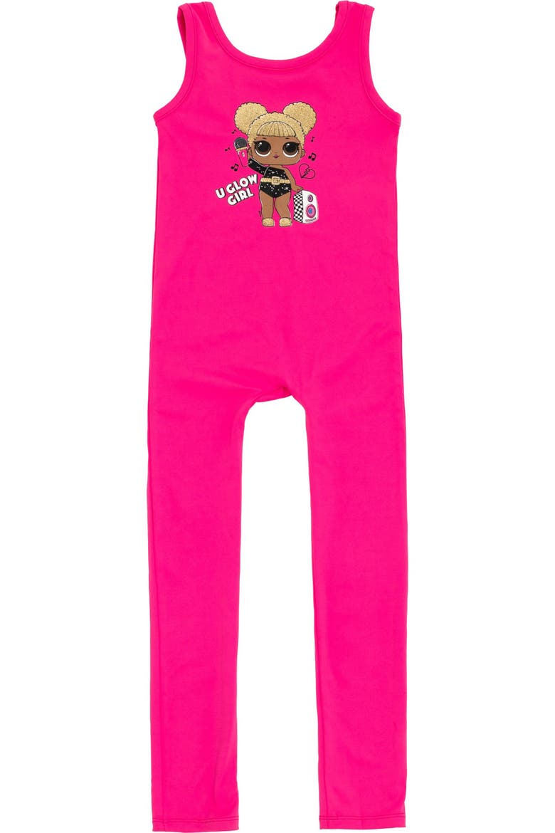 Queen Bee Fleece Cropped Top and Jumpsuit Set, Alternate, color, Queen Bee Pink