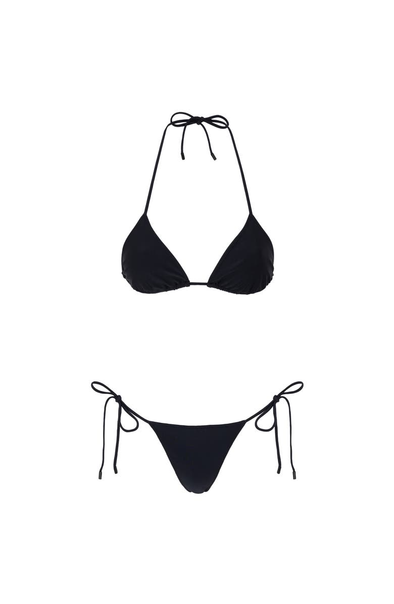 Sunkissed LE TRIANGLE SWIM TOP, Alternate, color, Black