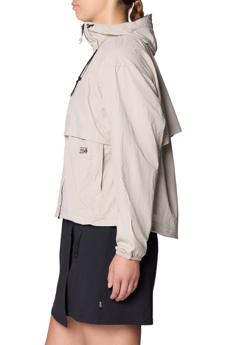 Mountain Hardwear Stryder Water Repellent Recycled Nylon Jacket, Alternate, color, Oyster Shell