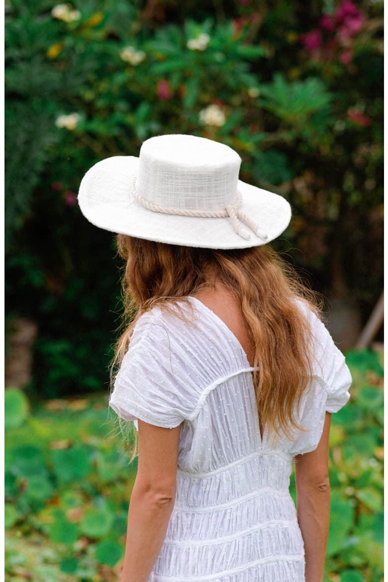 The Loretta Linen Jute Hat, Alternate, color, Beige