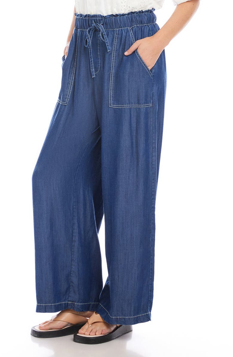 FIFTEEN TWENTY Kendra Drawstring Pants, Alternate, color, Chambray