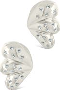 Sterling Forever Twyla Cubic Zirconia Winged Stud Earring
