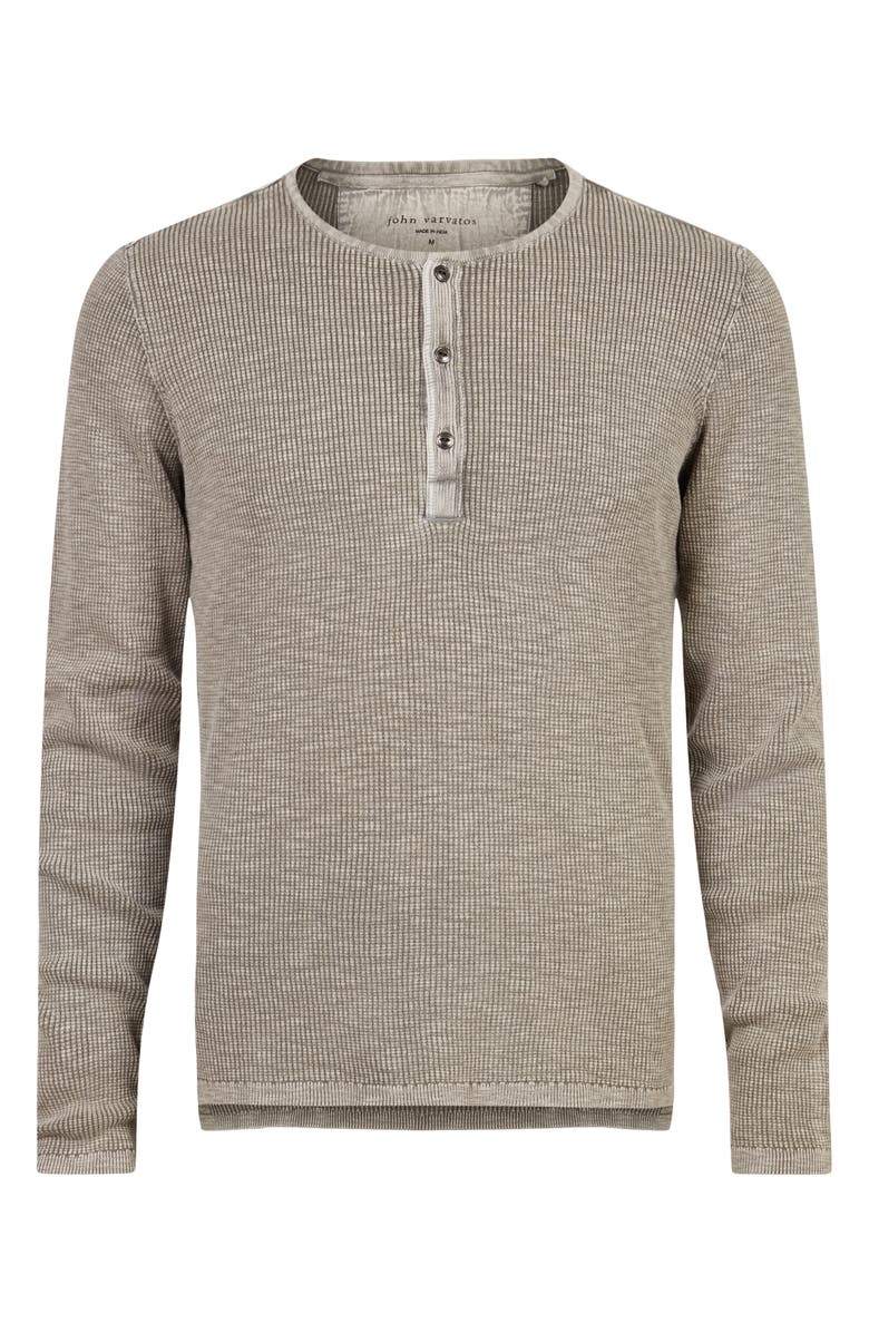 John Varvatos Nashville Cotton Waffle Henley, Alternate, color, 