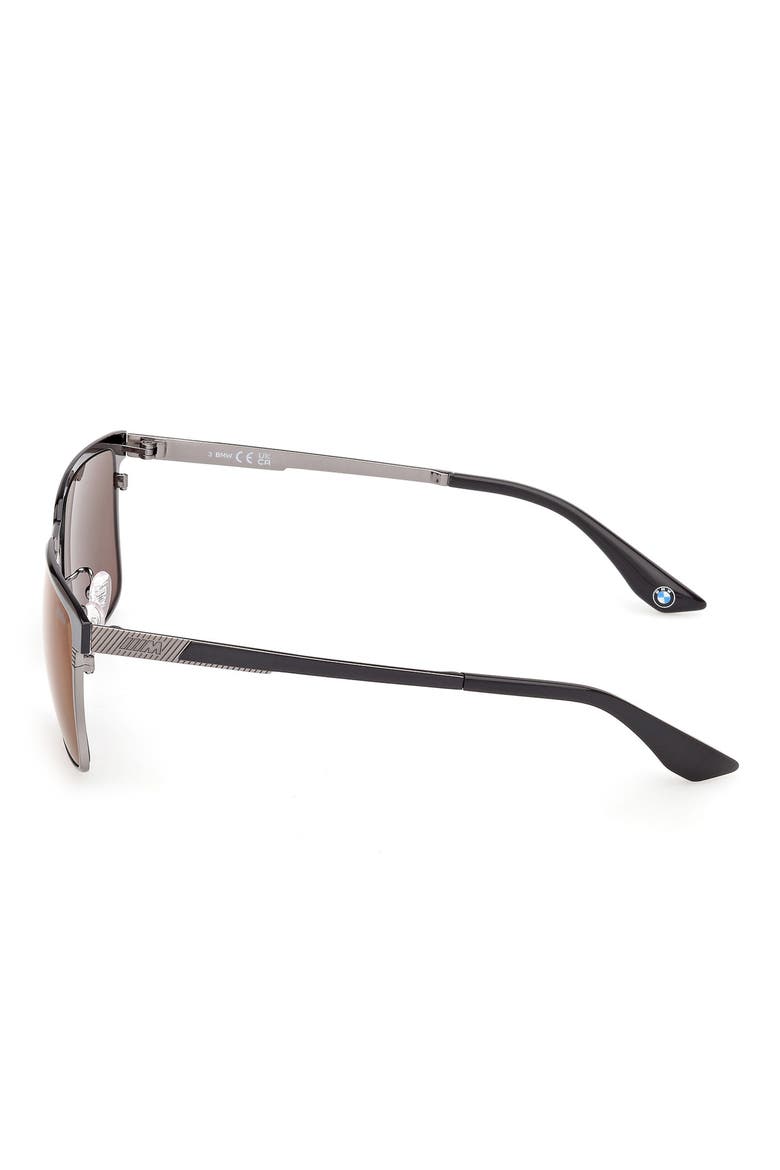 57mm Sunglasses, Alternate, color, MATTE GUNMETAL / ROVIEX