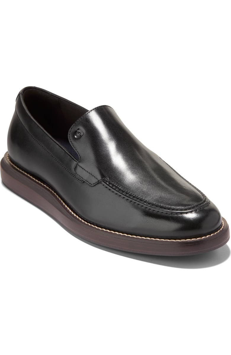 Cole Haan Grand Neoclassic Venetian Loafer, Main, color, Black / Dk Natural