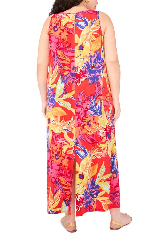 Vince Camuto Keyhole Back Maxi Dress In Multi