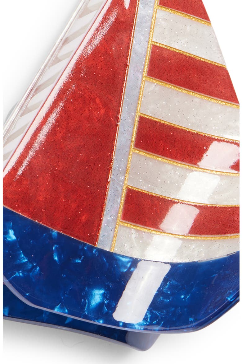 Cape Cod Set of 2 Claw Clips, Alternate, color, RED BLUE MULTI