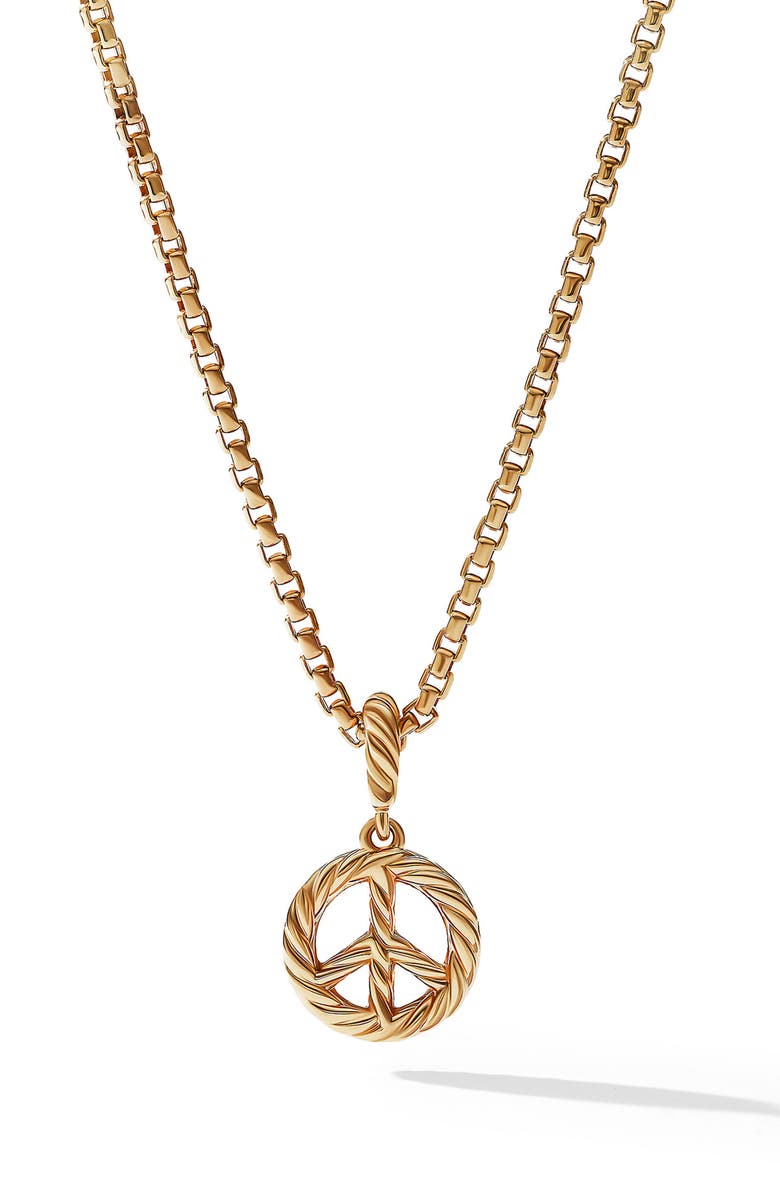 David Yurman Diamond Peace Sign Pendant, Alternate, color,