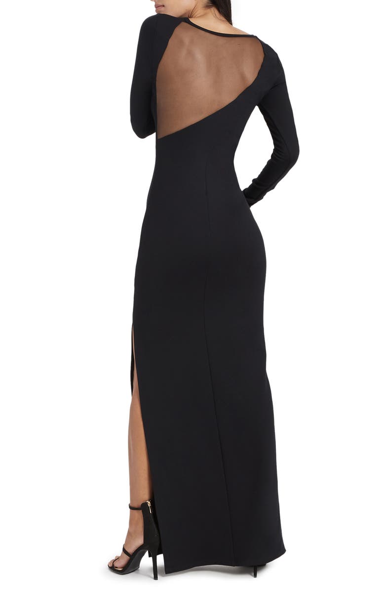 Marcella Roxanne Long Sleeve Ponte Gown, Alternate, color, 