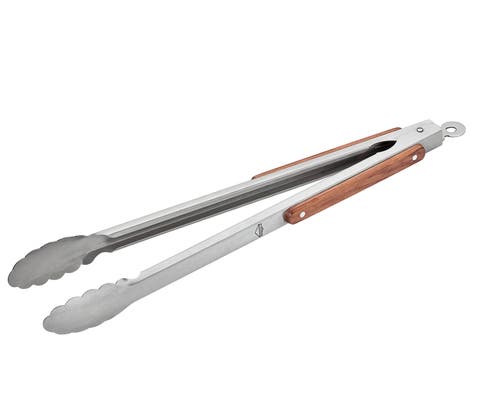 Heavy Duty Texas BBQ Tongs, Stainless Steel, 19-Inch