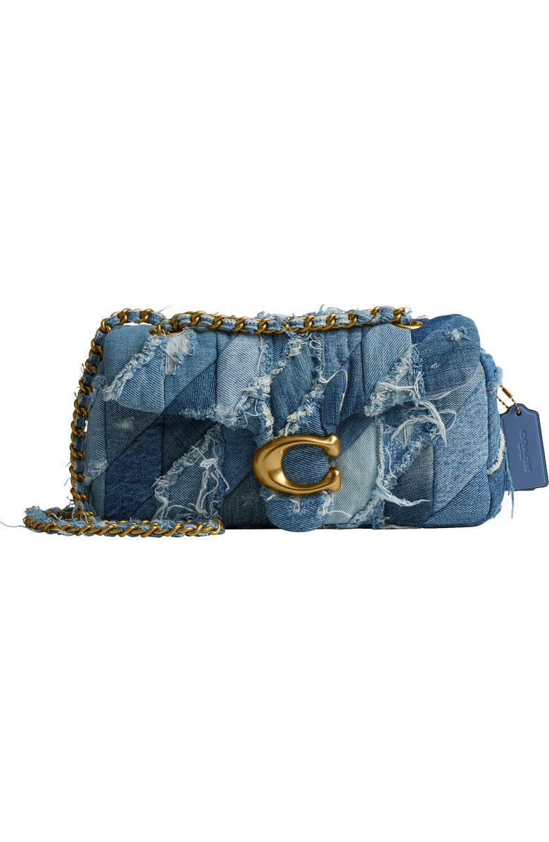 COACH Tabby 26 Patchwork Quilted Denim Shoulder Bag, Main, color, Denim Multi