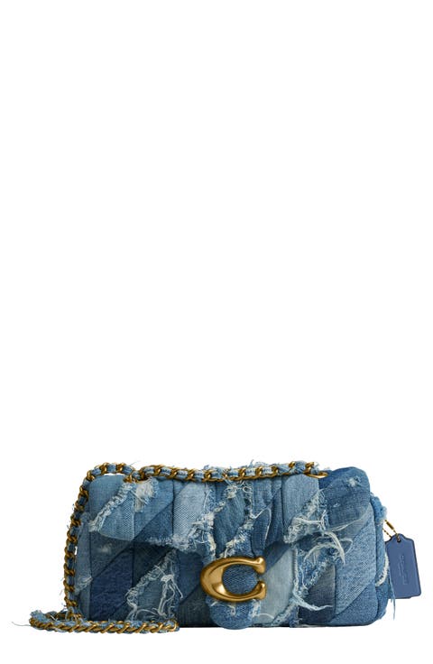 Tabby 26 Patchwork Quilted Denim Shoulder Bag
