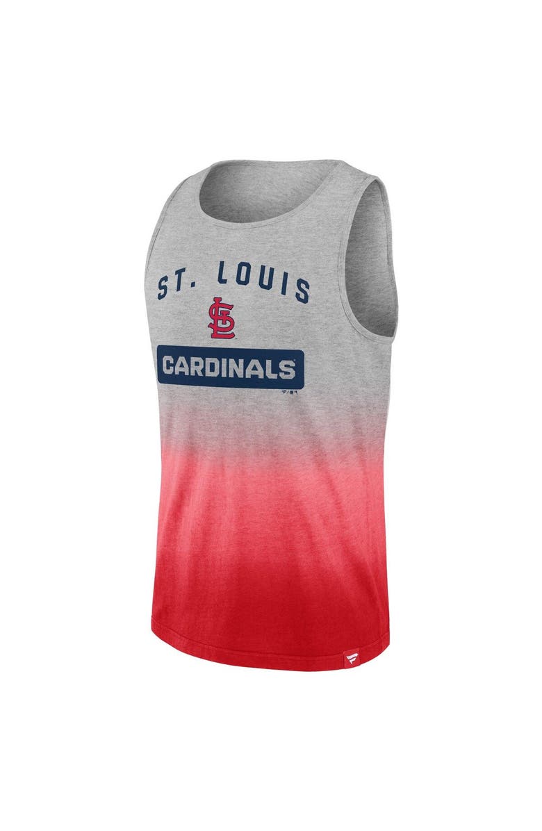 FANATICS Men's Fanatics Branded Gray/Red St. Louis Cardinals Our Year Tank Top, Alternate, color, Heather Gray