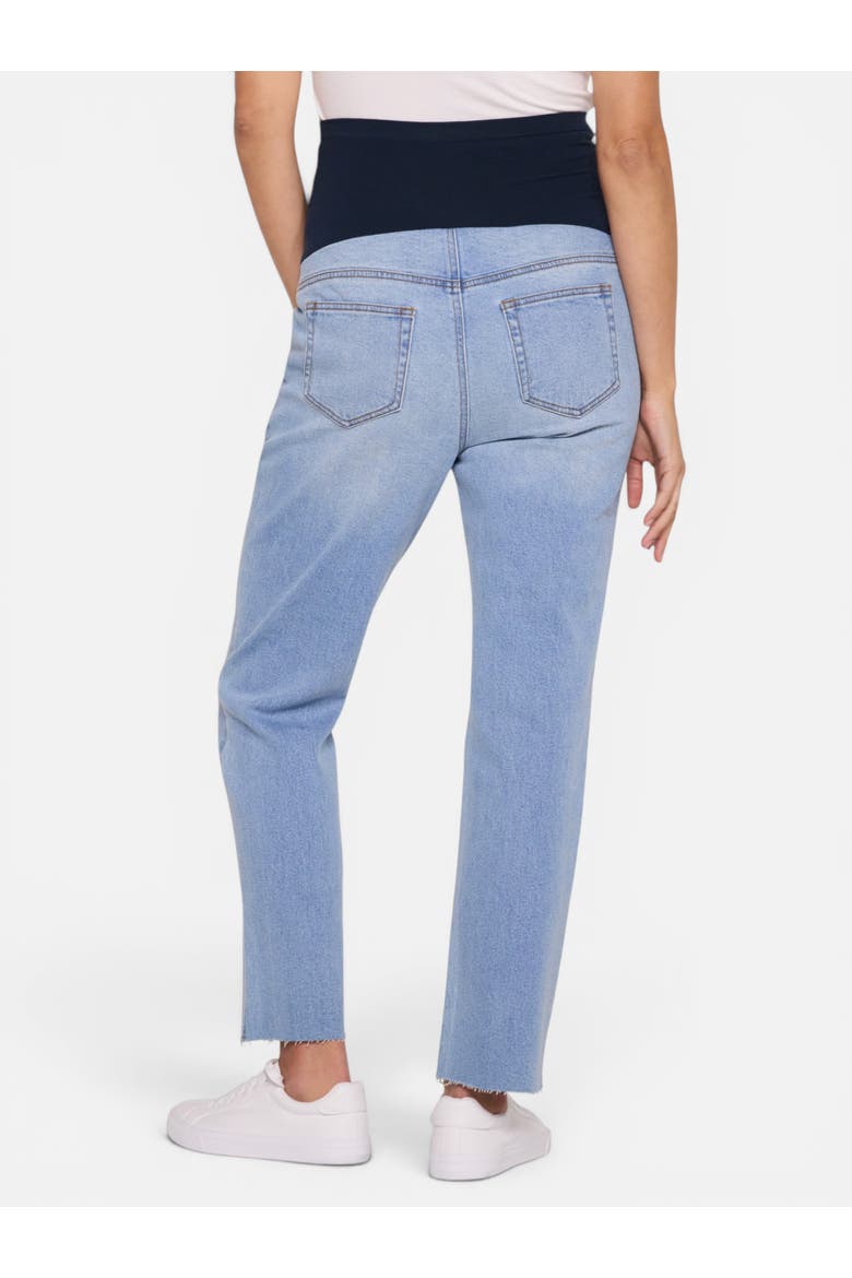 Secret Fit Over the Belly Slim Straight Leg Jeans, Alternate, color, Light Wash
