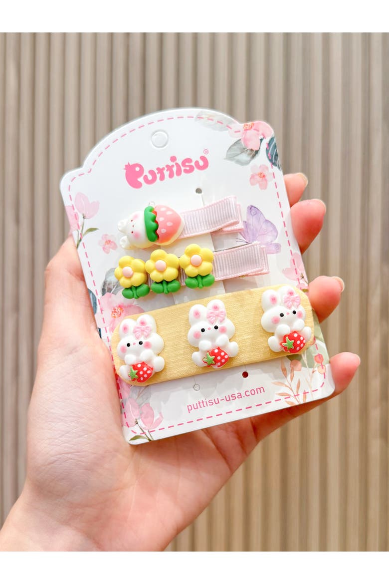 Honey Blossom Garden Hair Clip Set of 5, Alternate, color, Yellow