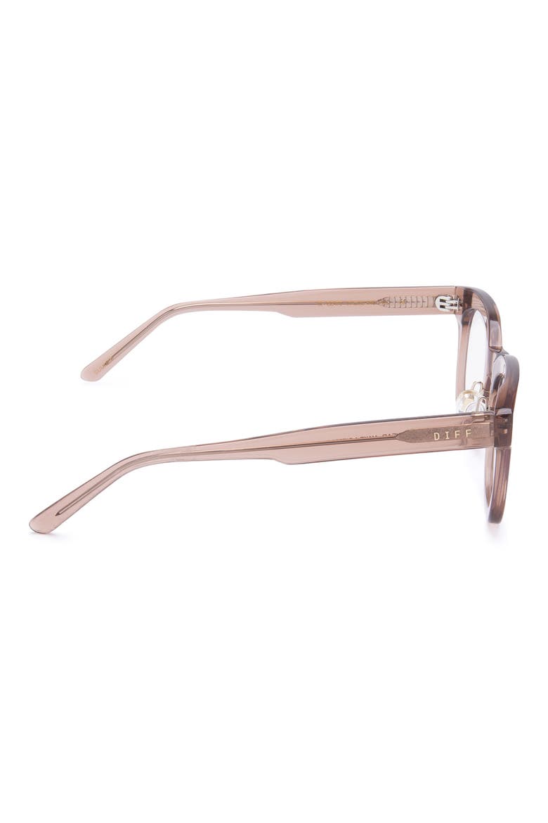 47mm Round Blue Light Blocking Glasses, Alternate, color, CAFE OLE