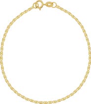 Bony Levy 14K Gold Flat Link Chain Bracelet