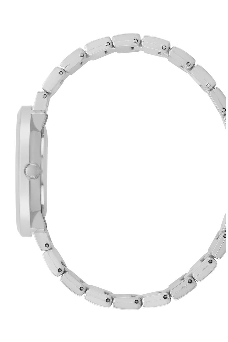 Crystal Bracelet Strap Watch, 36mm, Alternate, color, SILVER