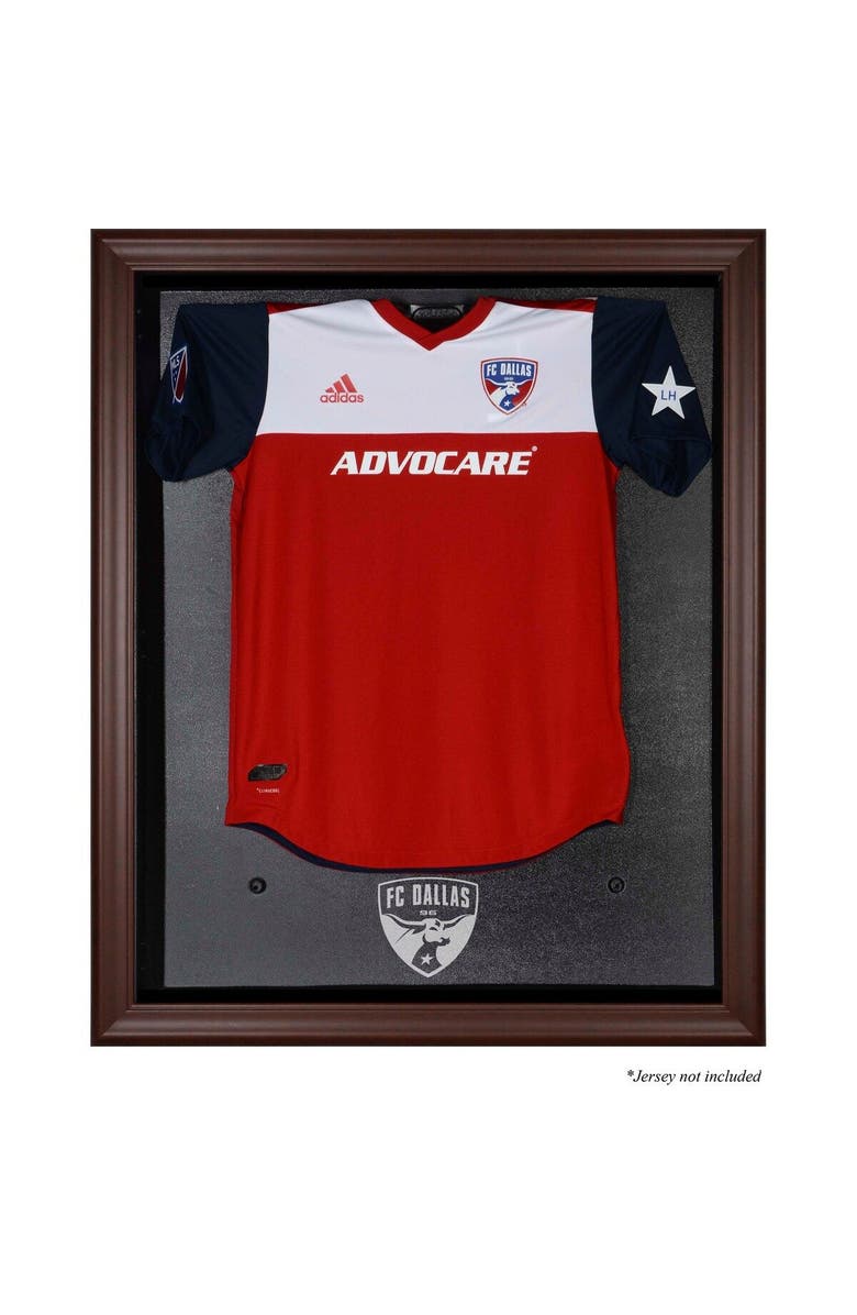 FANATICS AUTHENTIC FC Dallas Framed Brown Team Logo Jersey Display Case, Main, color, 