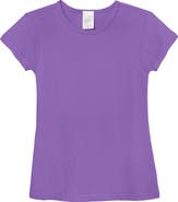 CITY THREADS Baby Girls Organic 100% Cotton Soft Jersey Cap Sleeve Crew Tee