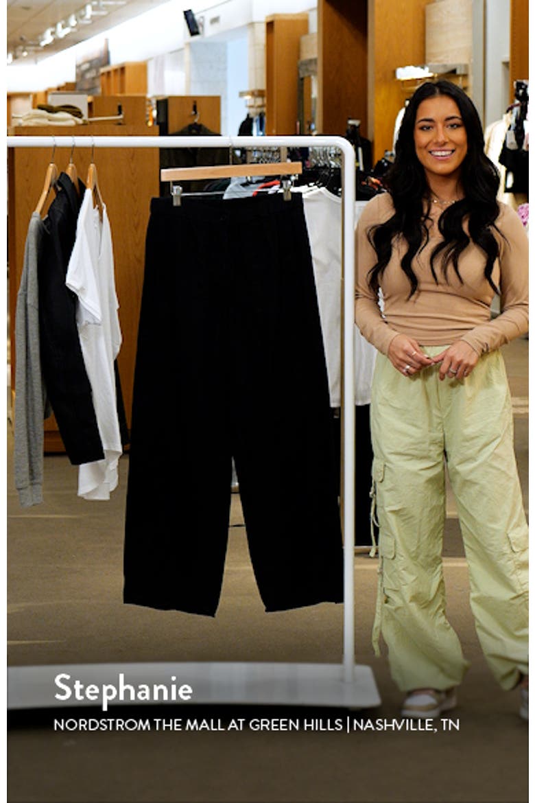 Wide Leg Organic Linen Ankle Pants video