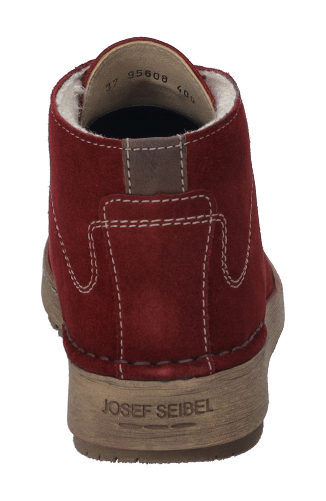 Josef Seibel Anna 08 Short Boot, Alternate, color, Red