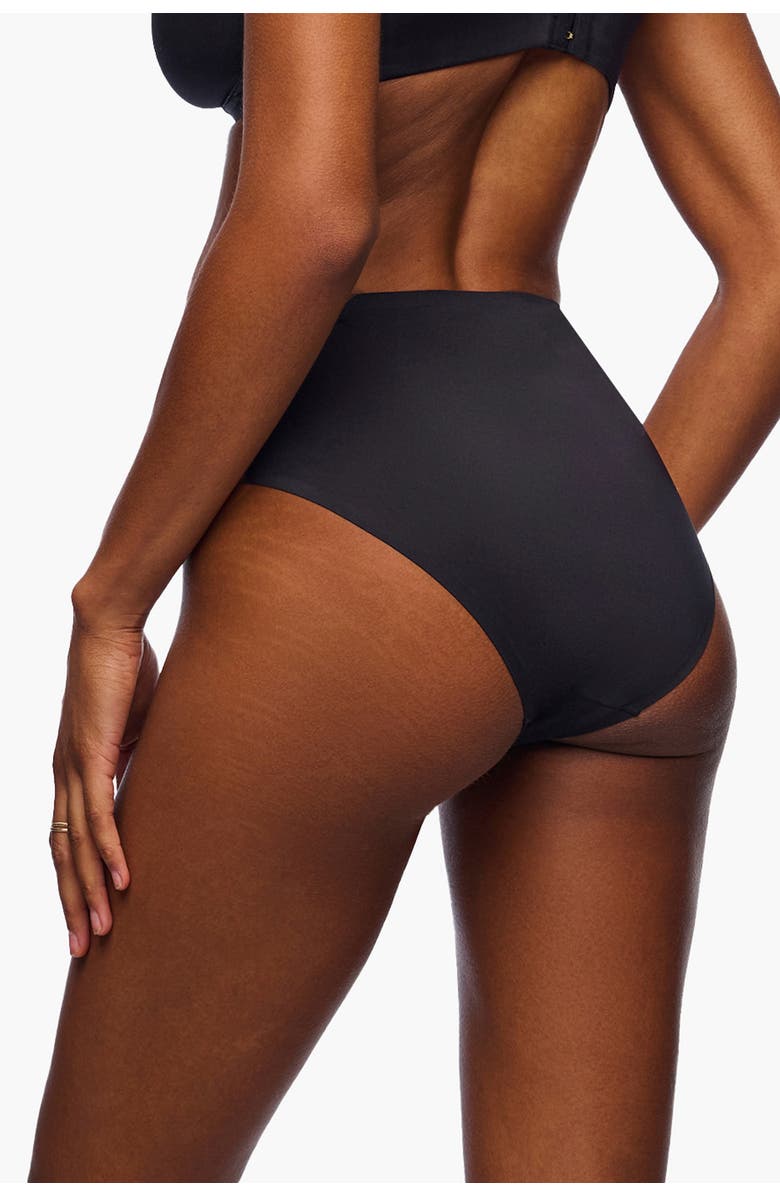 Cosabella Lisciante Thong, Alternate, color, Black