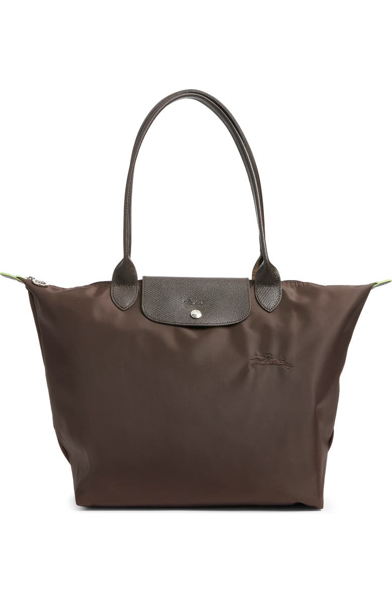 Longchamp Large Le Pliage Green Recycled Canvas Tote, Main, color,