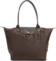 Longchamp Large Le Pliage Green Recycled Canvas Tote