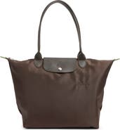 Longchamp Large Le Pliage Green Recycled Canvas Tote