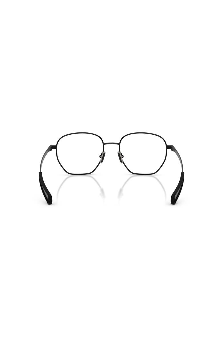 Moncler 53mm Oval optical glasses, Alternate, color, Black