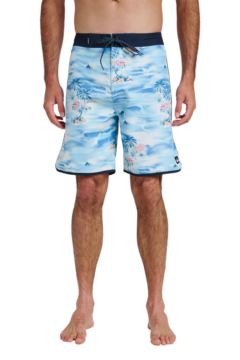 Surfsilk Tropical Board Shorts, Main, color, TOTAL ECLIPSE