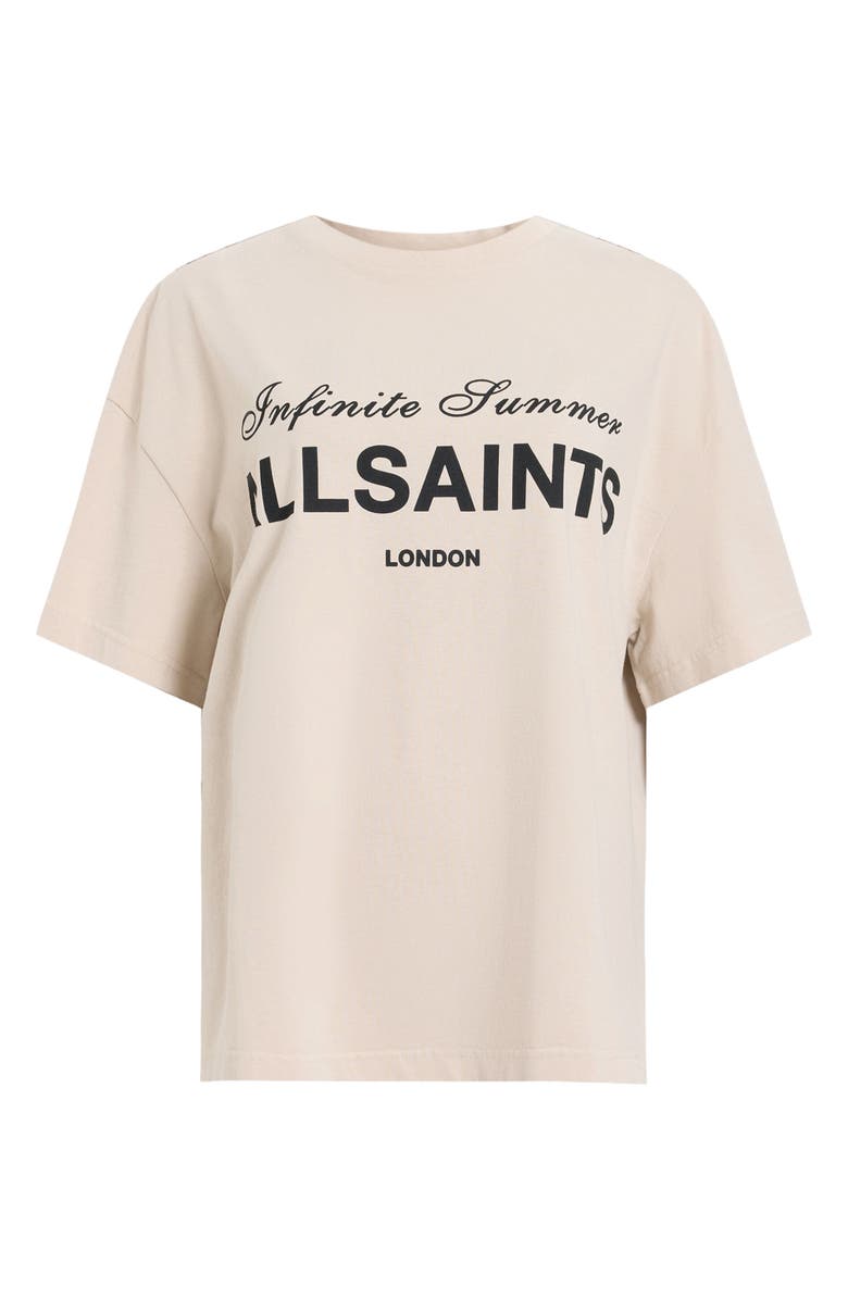 AllSaints Avri Logo Slit Back Graphic T-Shirt, Alternate, color,