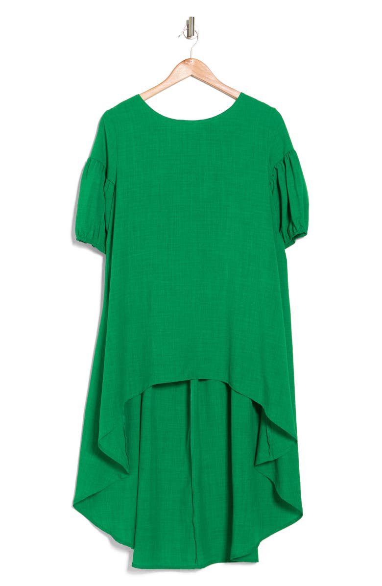 PATRIZIA LUCA Ruched Sleeve High-Low Tunic Top, Alternate, color, 