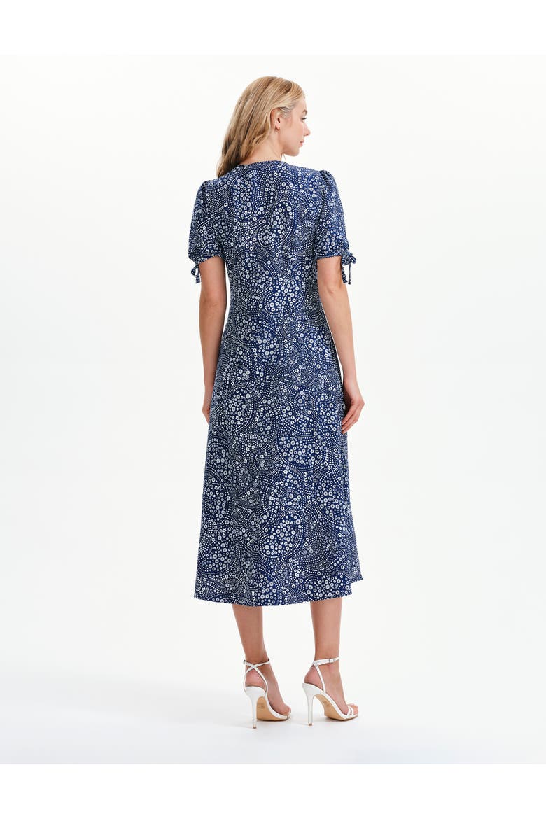 Gabriella Midi Tea Dress, Alternate, color, Navy Flower