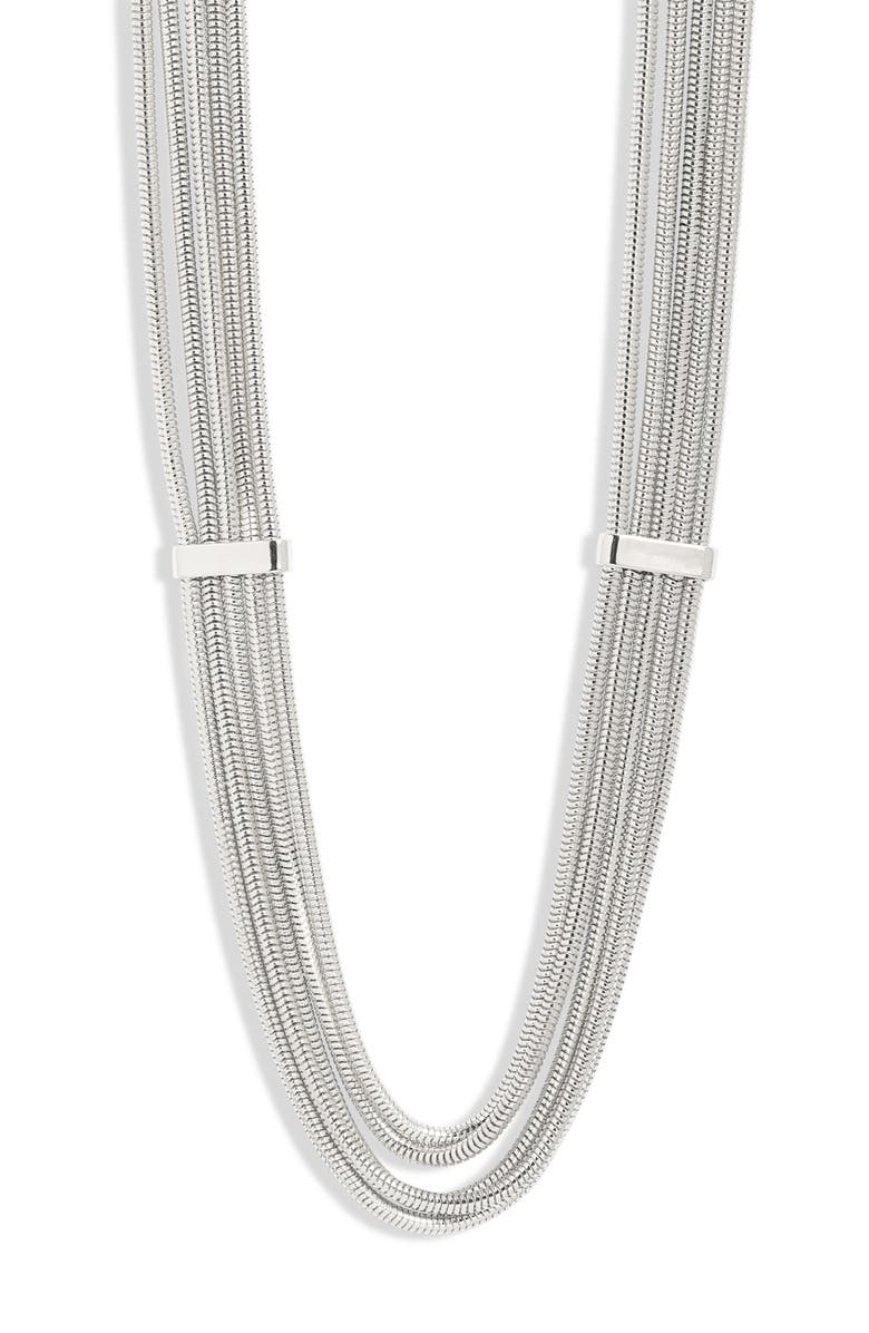 Open Edit Snake Chain Layered Necklace, Main, color,