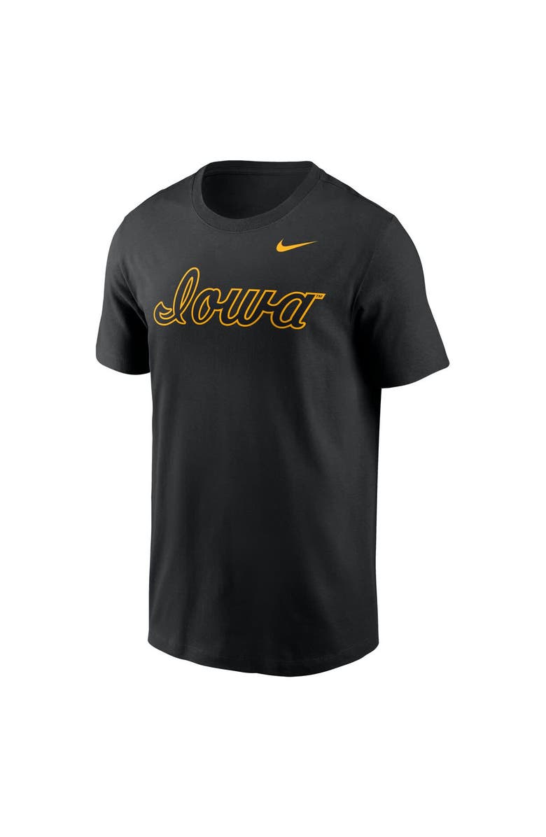 Nike Men's Nike Black Iowa Hawkeyes Baseball Wordmark T-Shirt, Alternate, color, Black