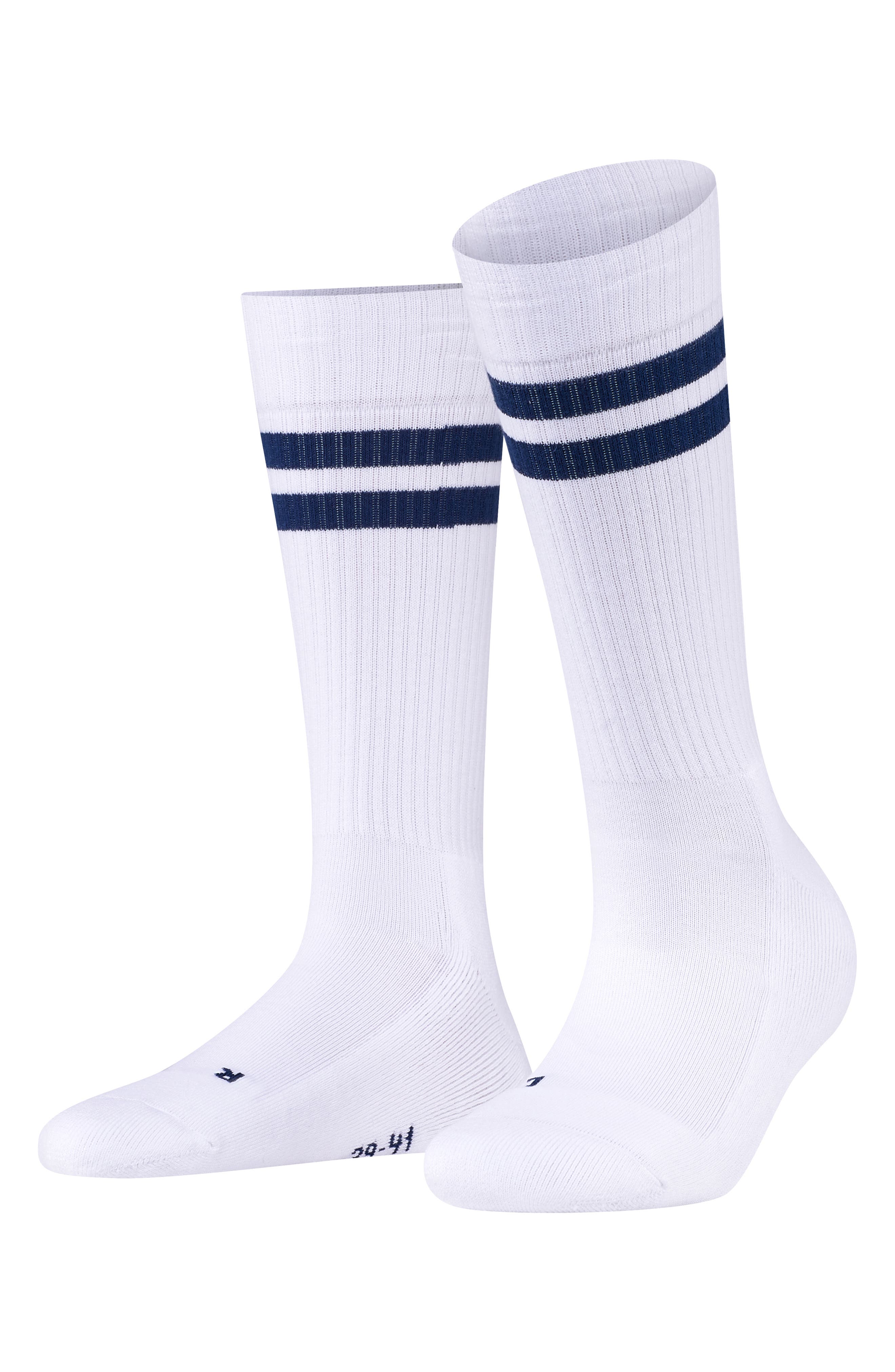 Falke Dynamic Socks in White/royal Blue 