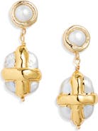 VIDAKUSH Freshwater Pearl Gift Box Drop Earrings