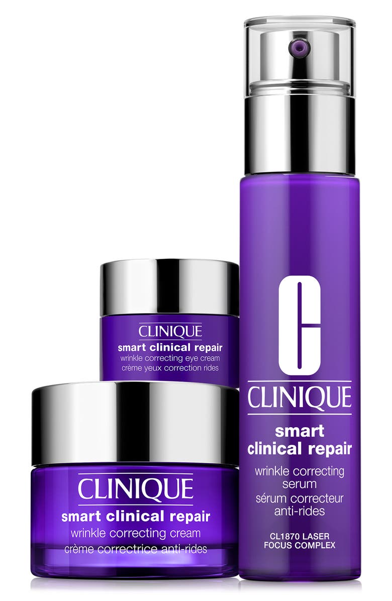 Clinique Smart & Smooth: Anti-Aging Skin Care Set (Limited Edition) USD $109 Value, Main, color, 