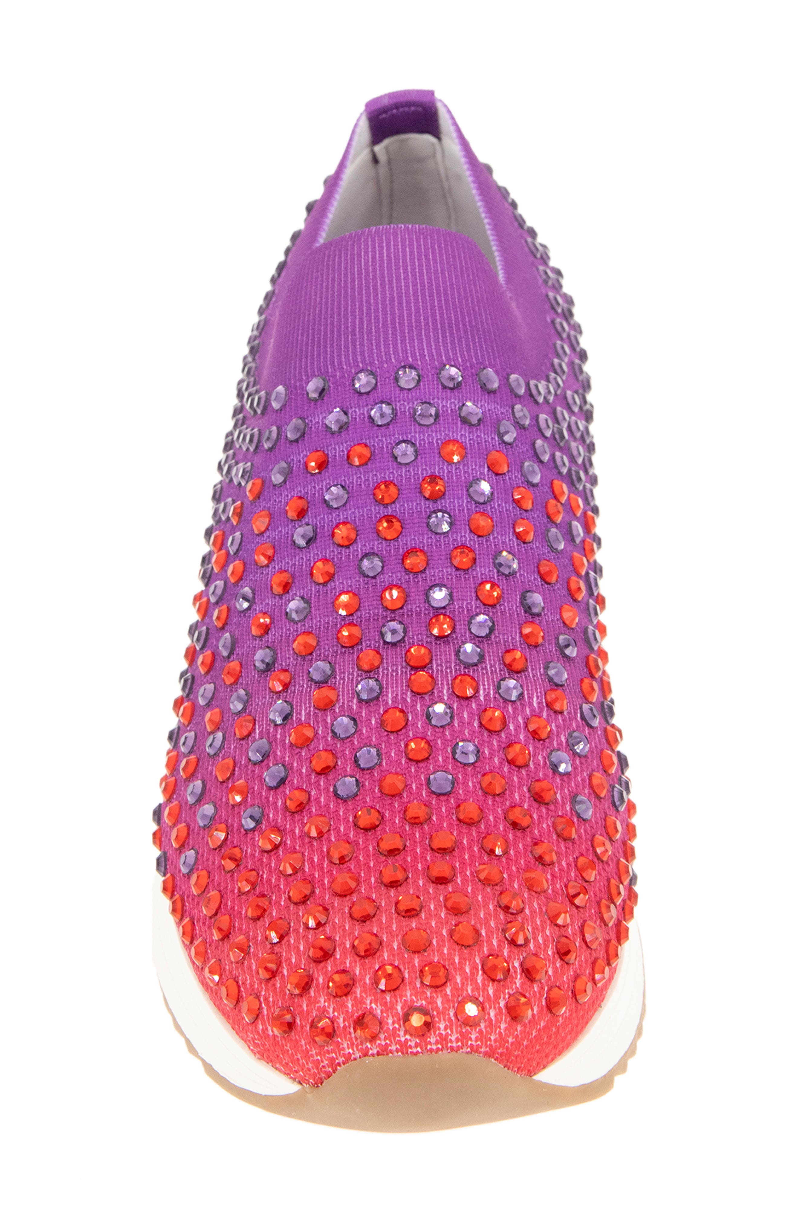 Cameron Jewel Jogger Sneaker, Alternate, color, ROUGE KNIT
