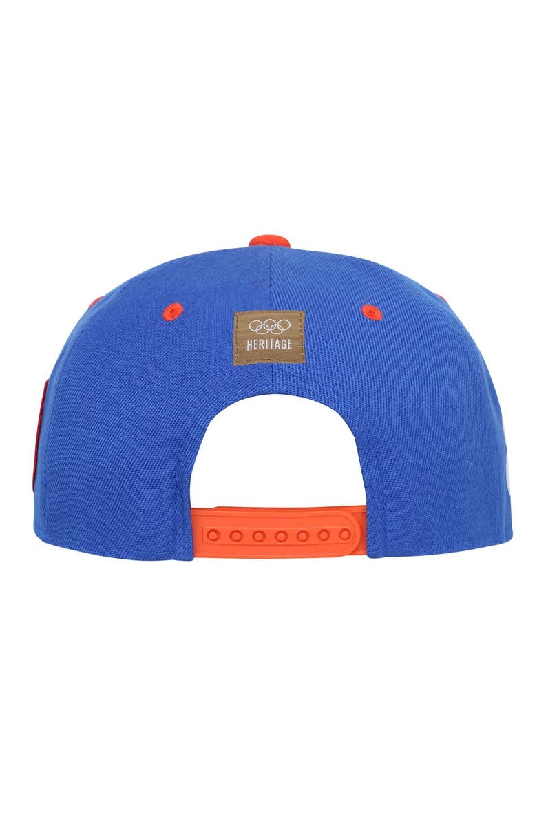 Outerstuff Men's Outerstuff  Royal Los Angeles 1984 Olympic Games Stars & Rings Deadstock Snapback Hat, Alternate, color, Royal