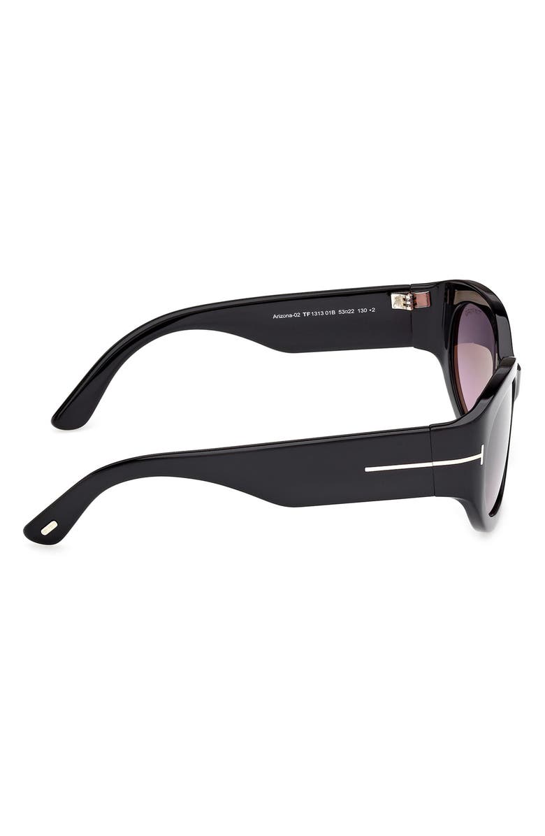 TOM FORD Arizona 53mm Gradient Rectangular Sunglasses, Alternate, color, 