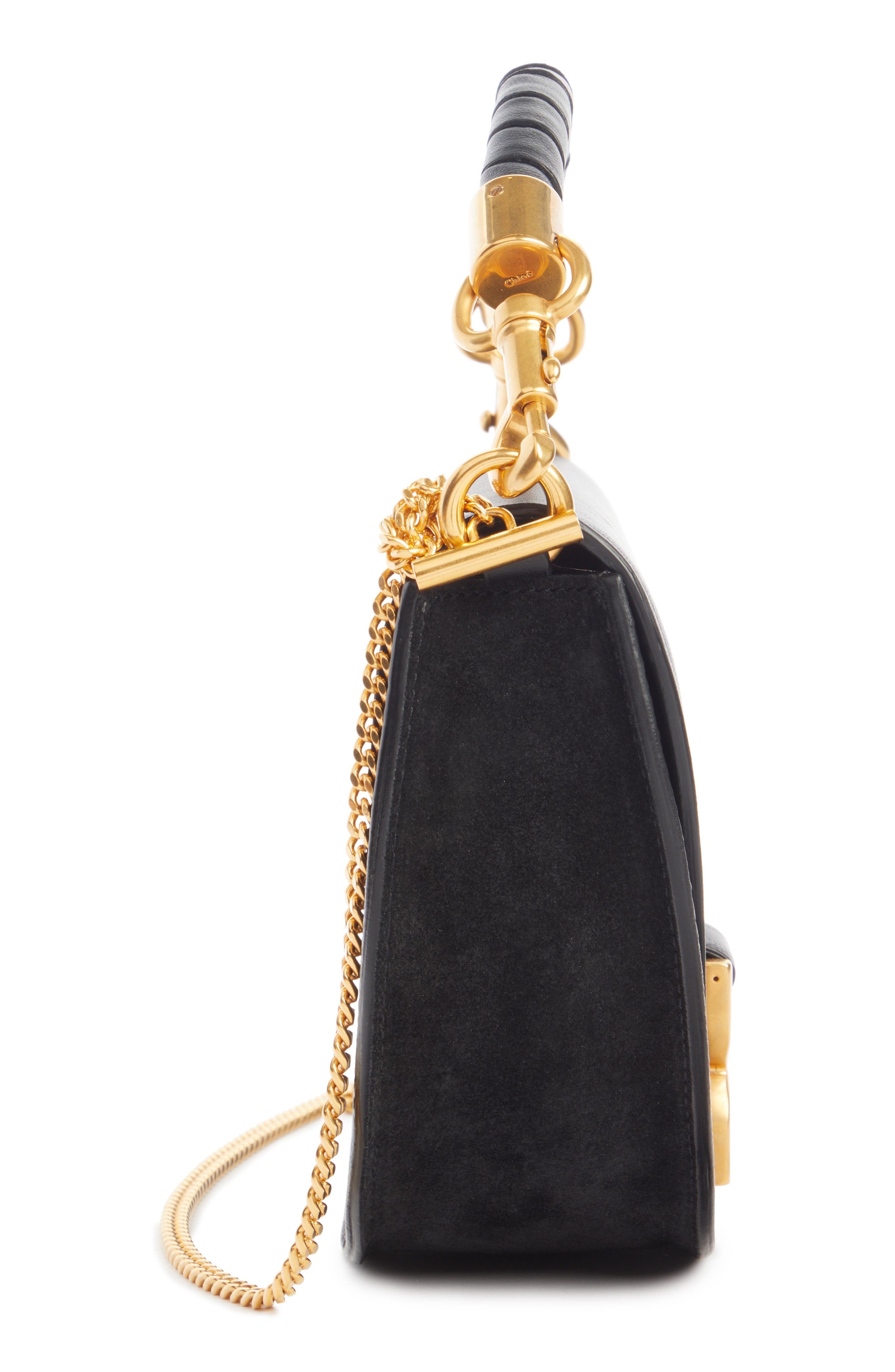 Chloé Marcie Leather Shoulder Bag, Alternate, color, 