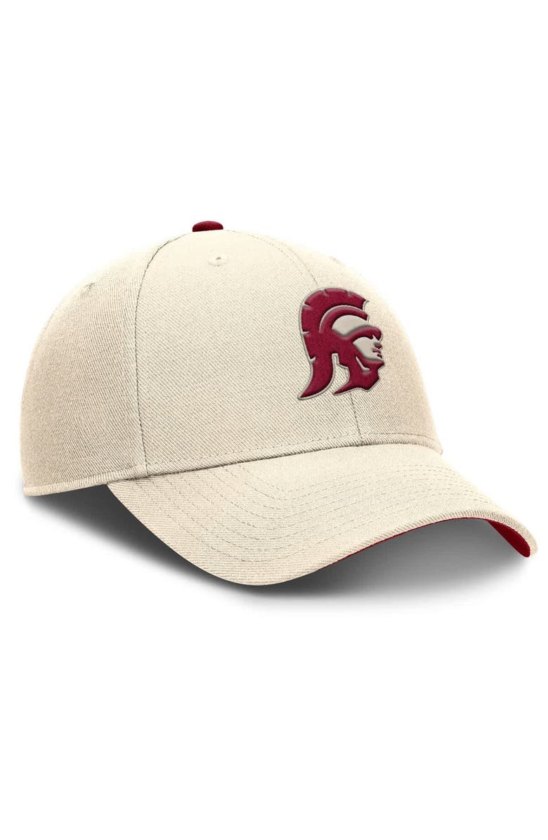 Nike Men's Nike Natural USC Trojans Rise Primetime Performance Trucker Adjustable Hat, Alternate, color, Natural