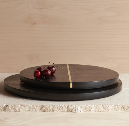 The Collective Small Serving Tray In Ebony